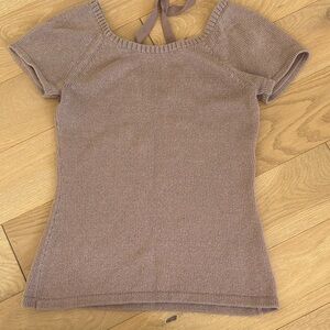 Banana Republic Purple Knit Top